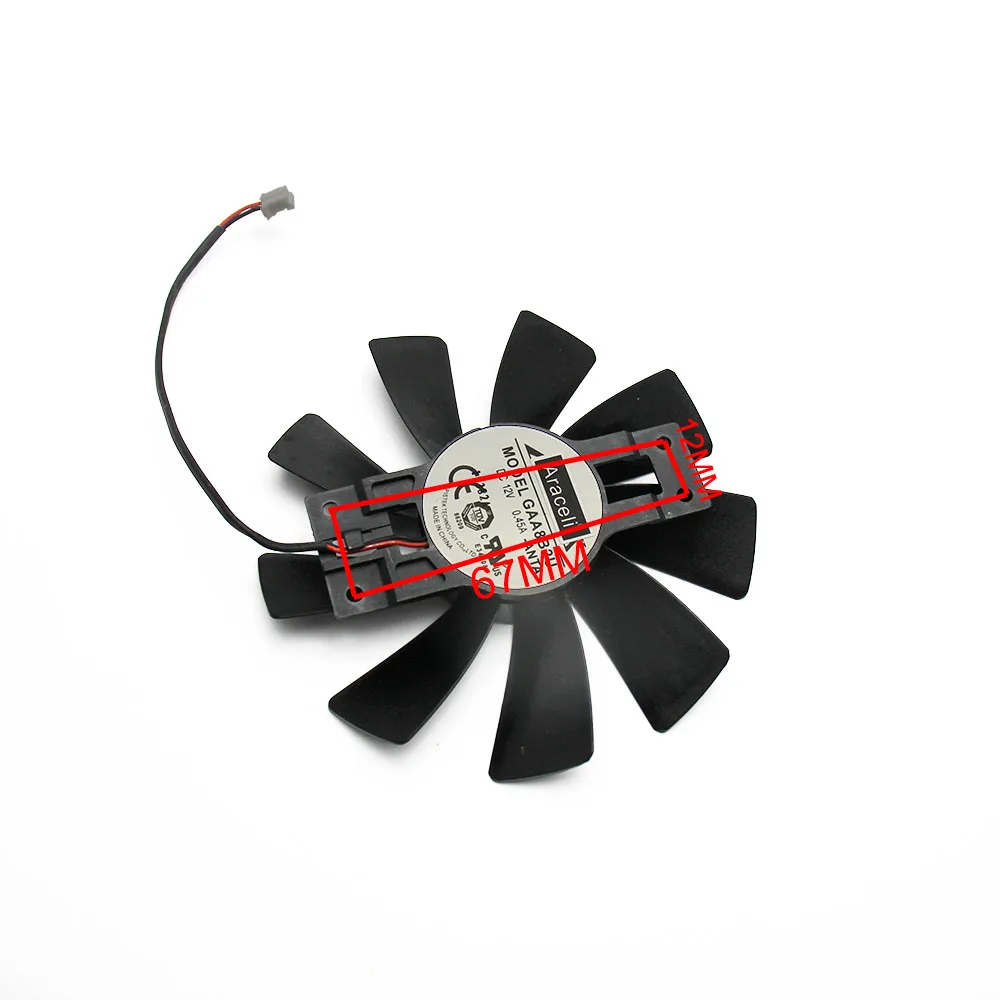 GAA8B2U-ANTA DC12V 0.45A 2Pin для Dataland PowerColor R7 360 PFTA R7360 видеокарта вентилятор охлаждения