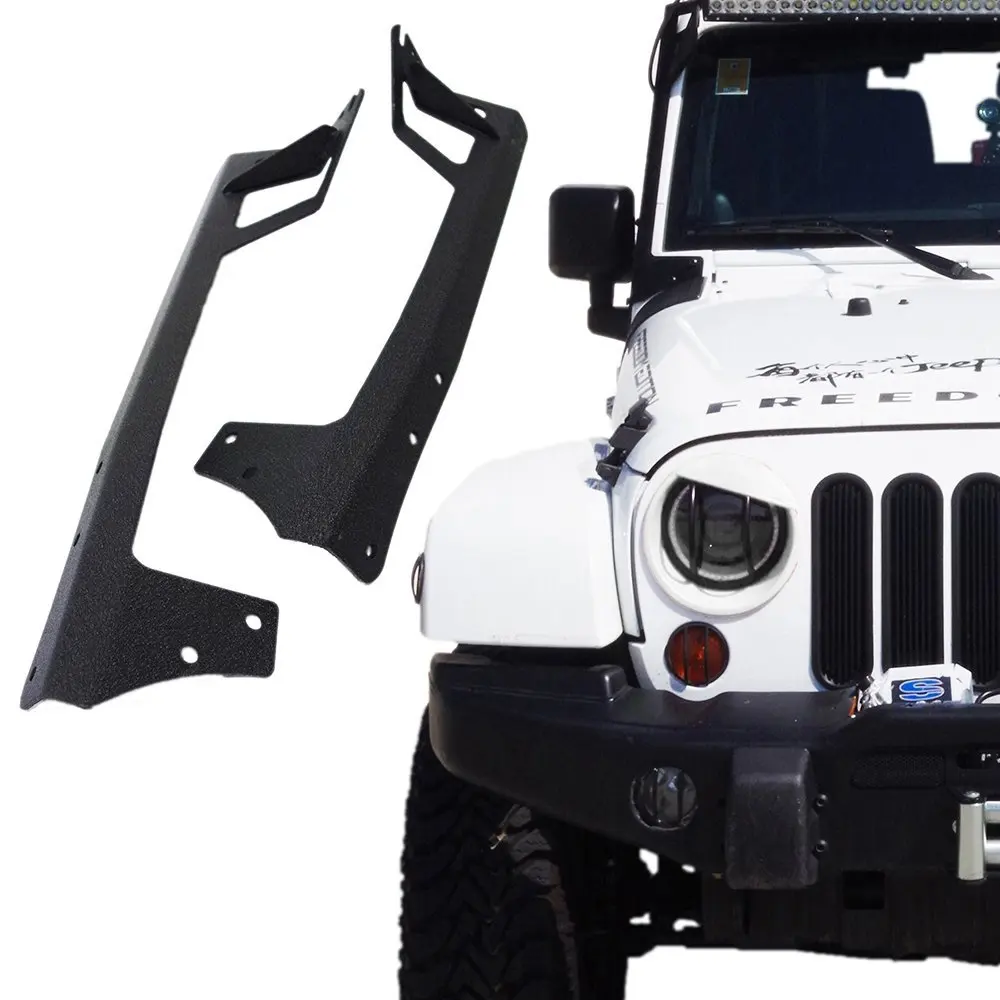 Car Steel Metal Upper Windshield Mounting Brackets For 2007 2017 Jeep