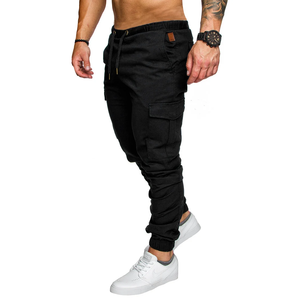 Высококачественные брюки карго мужские повседневные эластичные военные тактические джоггеры спортивные штаны мужские хлопковые