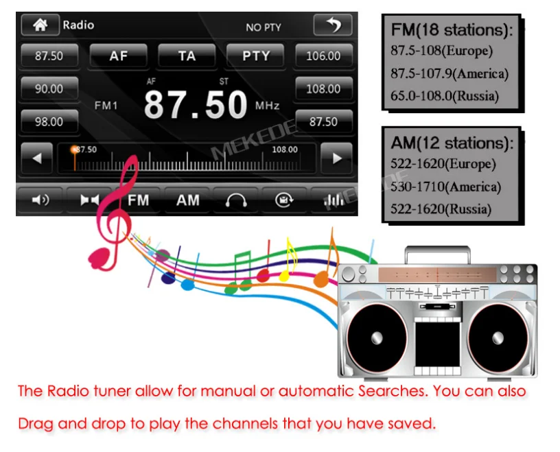 Sale by DHL or Fedex 10pcs 7 inch Capacitive Touch Screen Car DVD Player for Ford Focus Kuga Transit 3G Bluetooth Radio RDS USB SD 8