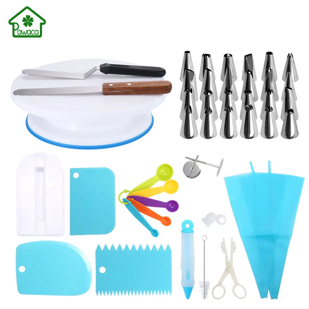 41pcs/set Rotating Cake Stand Decorating Tools Set Cake Turntable Cake