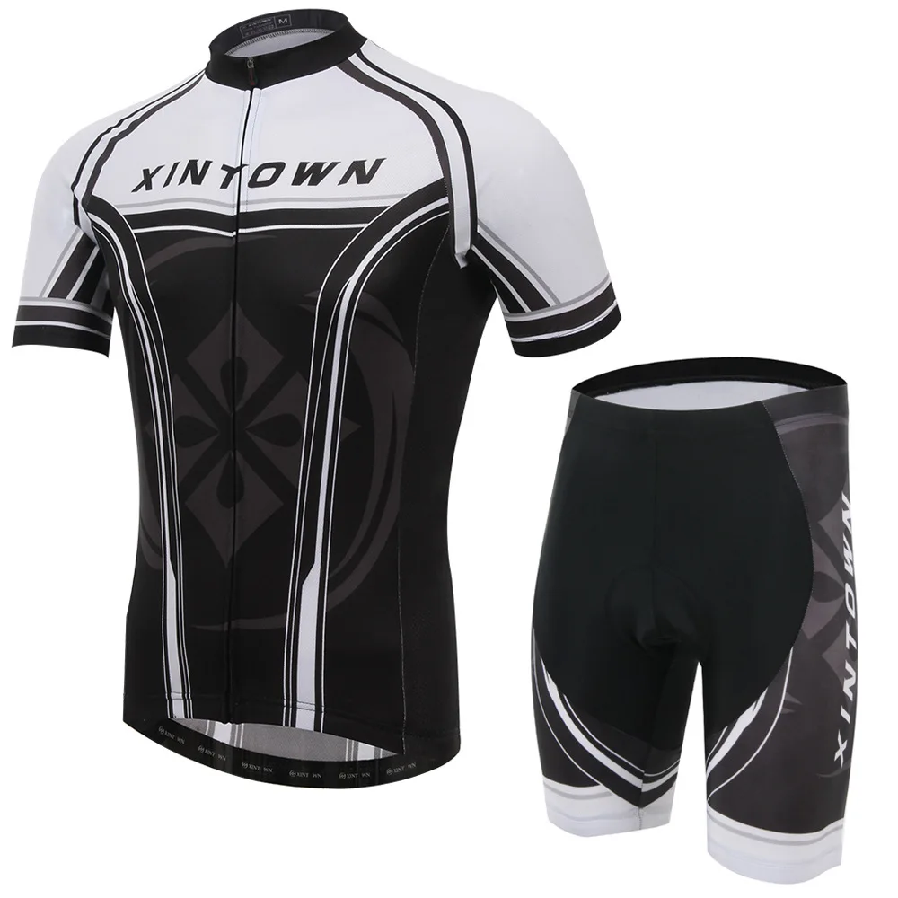 Q501 Free shipping black cycling jerseys short sleeve Summer moisture