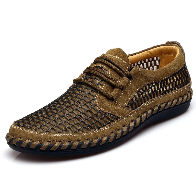 Nice Men Summer Shoes Mesh Breathable Men Shoes Casual Handmade Men ...