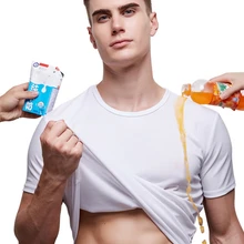 NewAnti-Dirty Водонепроницаемая Мужская футболка гидрофобная дышащая рубашка с защитой от загрязнений быстросохнущая футболка с коротким рукавом Pro