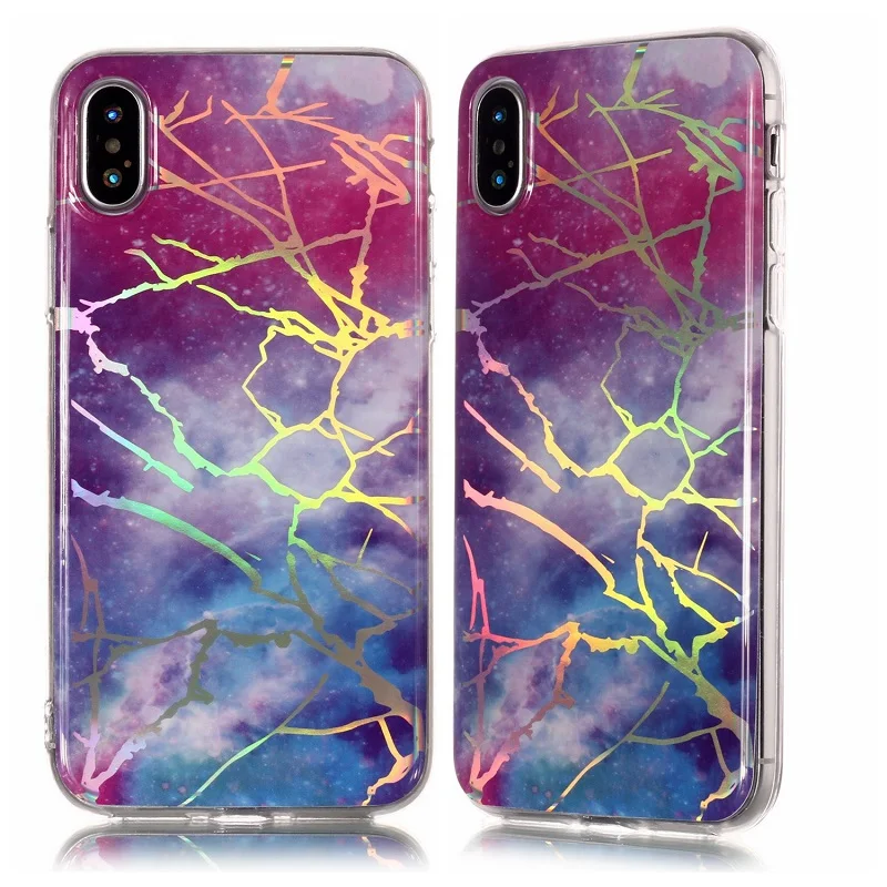 For iphone 5s 5 SE 6 6s 8 678 plus X Granite Scrub Laser IMD Marble Stone image Painted Silicone Phone Case For iphone 7 cases (23)