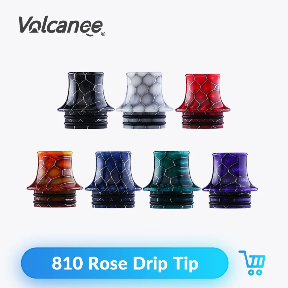 

Volcanee 810 Snake Drip Tip Resin Wide Bore Mouthpiece for V8 for V12 RDA RTA RDTA Atomizer Vaporizador Mod Vape Accessories