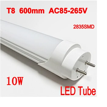 

10W led T8 led tube light 600mm,1000lm Top quality SMD2835 Epistar chip CE & ROHS 2 year warranty