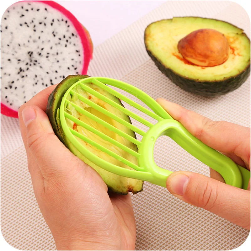

Kitchen gadgets tool 2019 New 3-in-1 avocado slicer and peeler fruit cutter peeling knife Corer Pulp Separator Shea Butter Knife