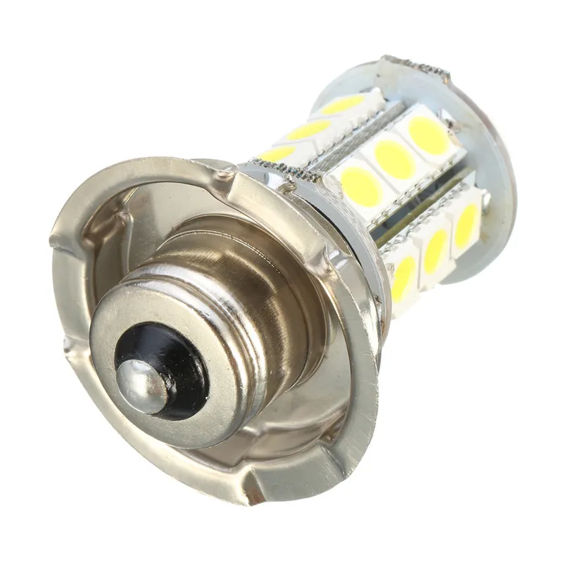 2 шт 12V AC P26 S 24 SMD светодиодный белый автомобиль мотоцикл лампы для передних фар лампа