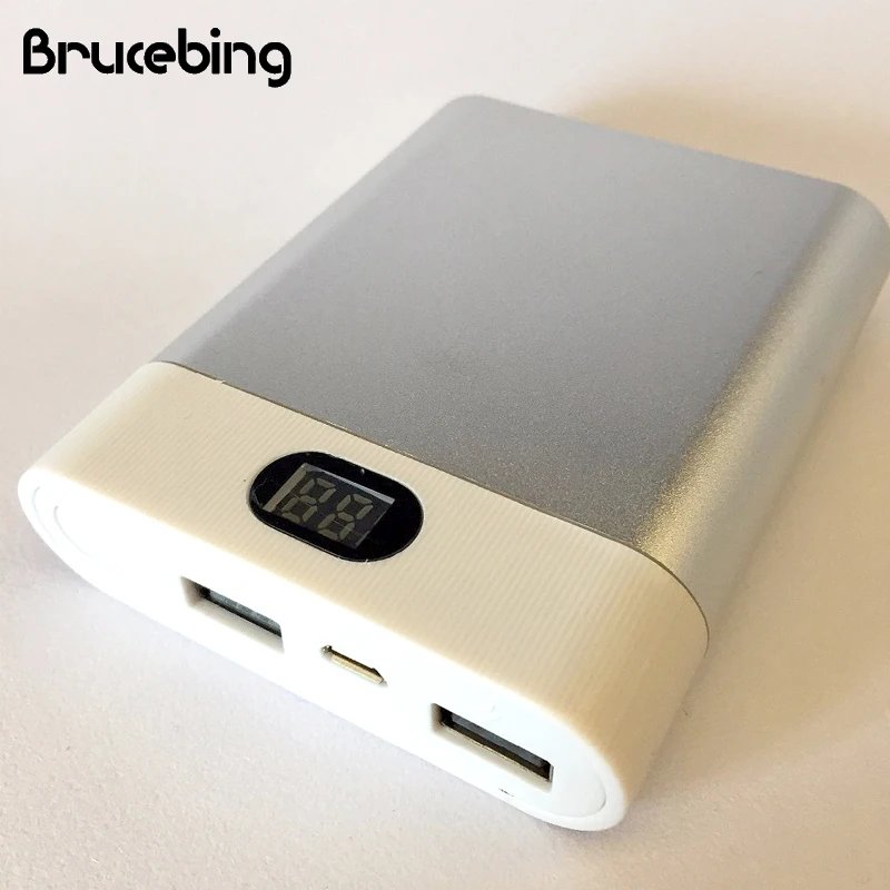Двойной USB lcd Портативный DIY Банк питания коробка 4X18650 зарядное устройство 5 В/2A банк питания чехол для samsung для телефона 5 6 зарядное устройств...
