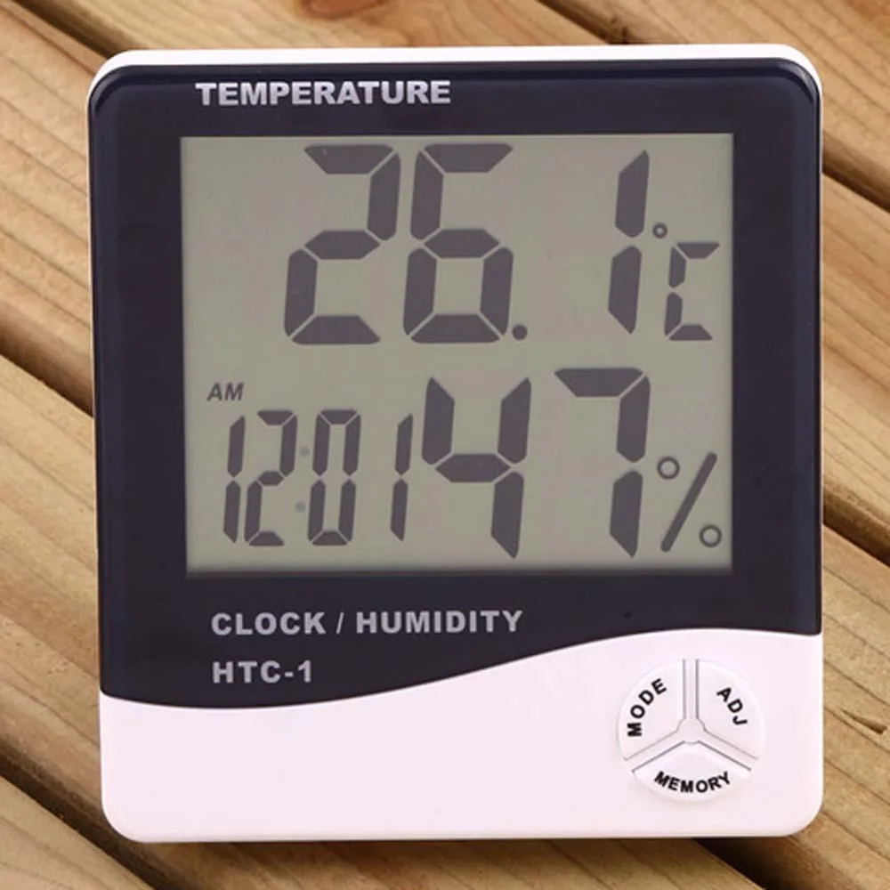 HTC 1 Indoor Temperature Humidity Meter Room LCD Electronic Digital