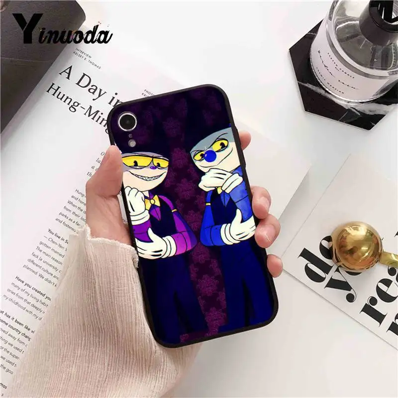 Мягкий Силиконовый ТПУ чехол Yinuoda Cuphead для iPhone 5 5Sx 6 7 7plus 8 8Plus X XS MAX XR 10 11 11pro