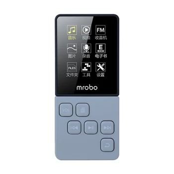 

Mrobo HIFI MP4 Player Built-in Speakers High Sound Quality MINI Music Player Support 64G TF Card FM E-book