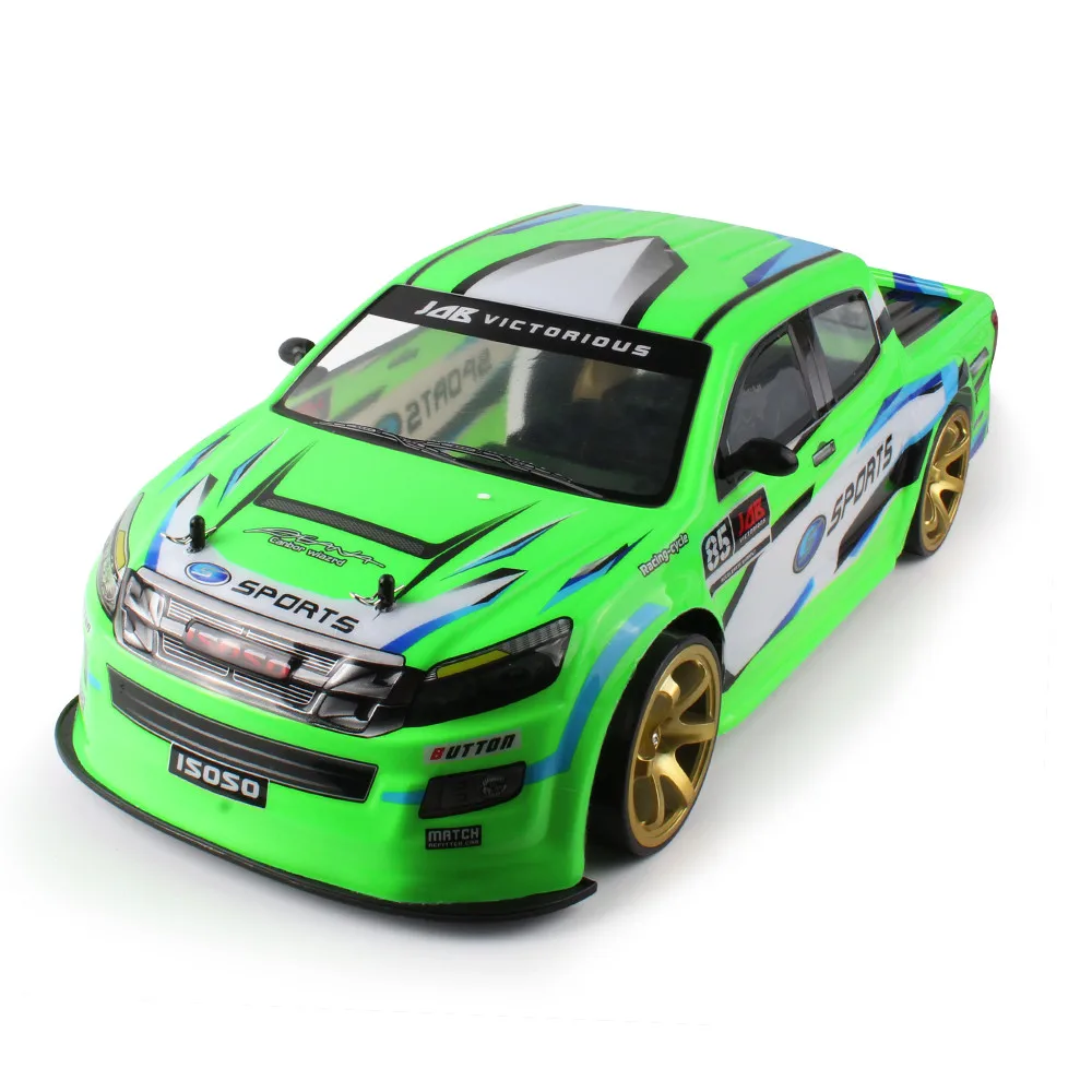 1:10 70 км/ч 2,4 г RC автомобиль 4WD Двойной аккумулятор высокой мощности Светодиодный гоночный автомобиль большой четырехколесный привод автомобиль Дрифт гоночная модель игрушки