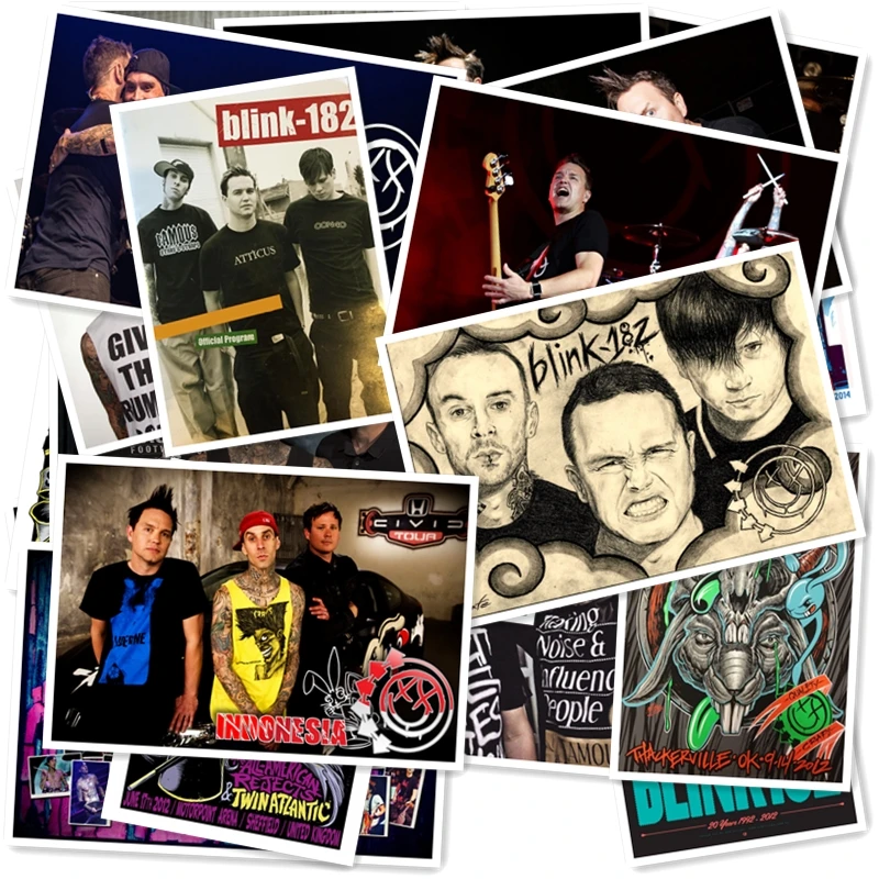 C1-6# Blink-182 Классическая серия стикеров 20/шт ПВХ стикер Дорожный чемодан PencilBox велосипед Телефон раздвижная пластина Граффити стиль