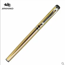 Jinhao 301 шампанское Grand РОЛИК ручка Бизнес офиса, diamond 0.7 мм из металла Шариковые ручки школьные канцелярские принадлежности