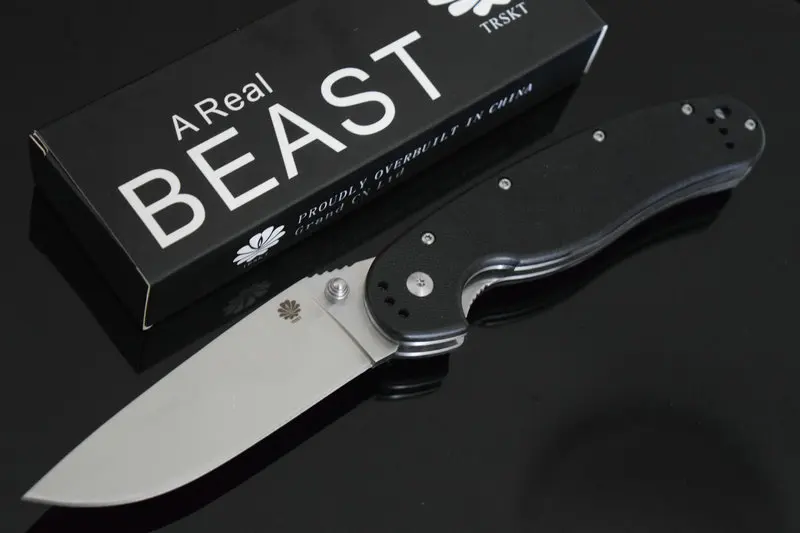 Дешево Trskt крыса 1 (из Тайваня) складной нож Кемпинг Карманные Ножи AUS 8 лезвие G10 + Сталь ручка Открытый Инструмент Dropshipping