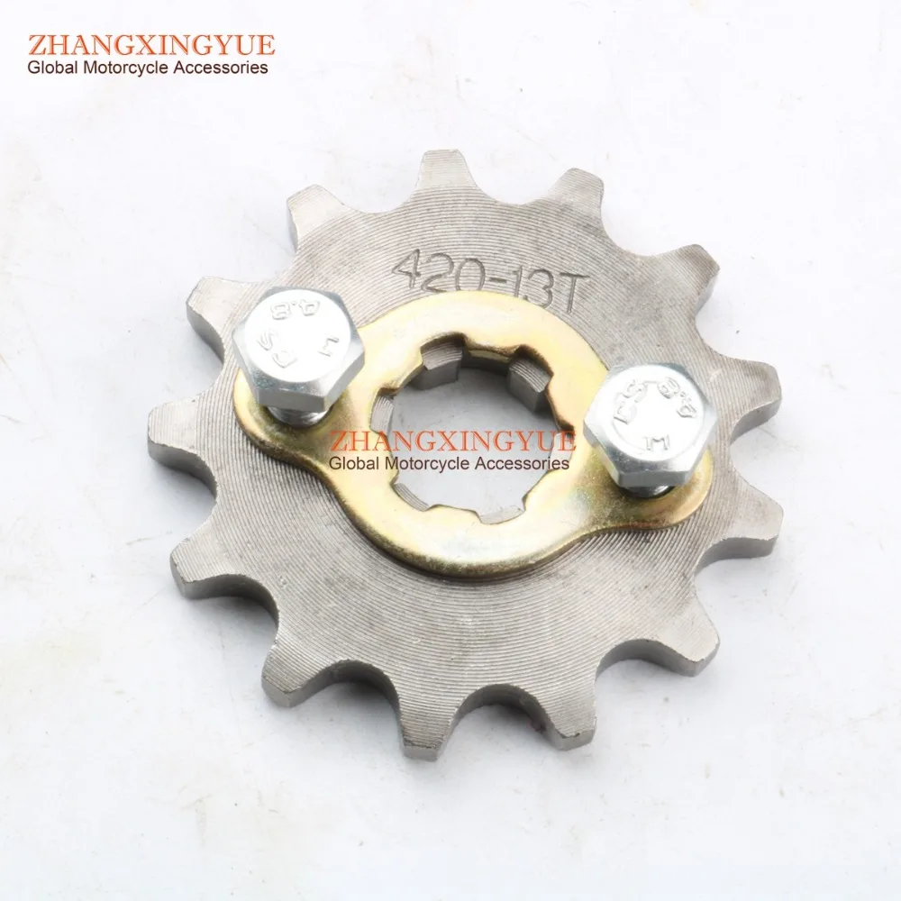 

13T Front Chain Sprocket 420 13 Tooth for 50cc 125cc Engine Motorcycle ATV Quad Dirt Motorbike