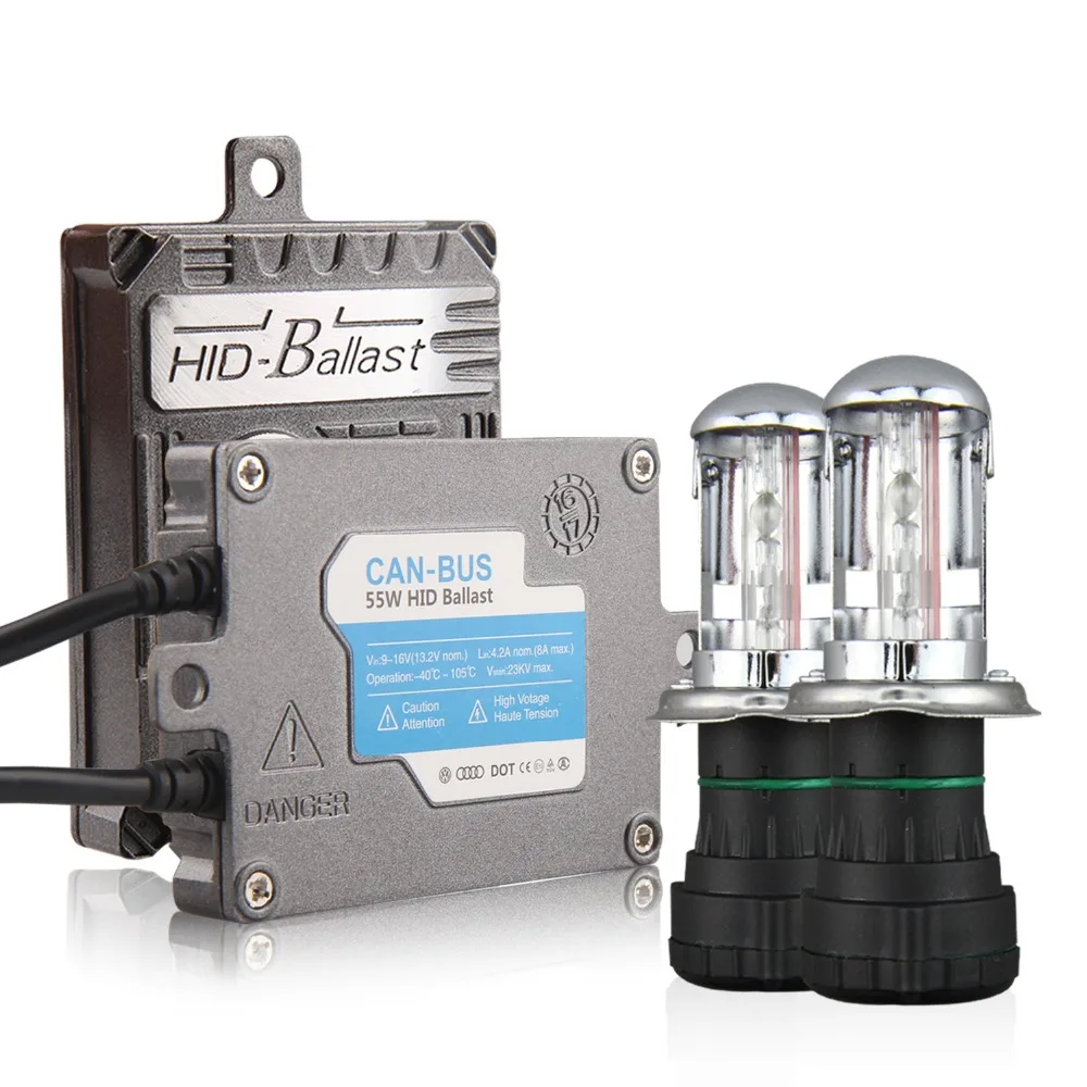 55W AC HID Xenon Kit Canbus Ballast X55 with Car Headlight Bulb H1 H3