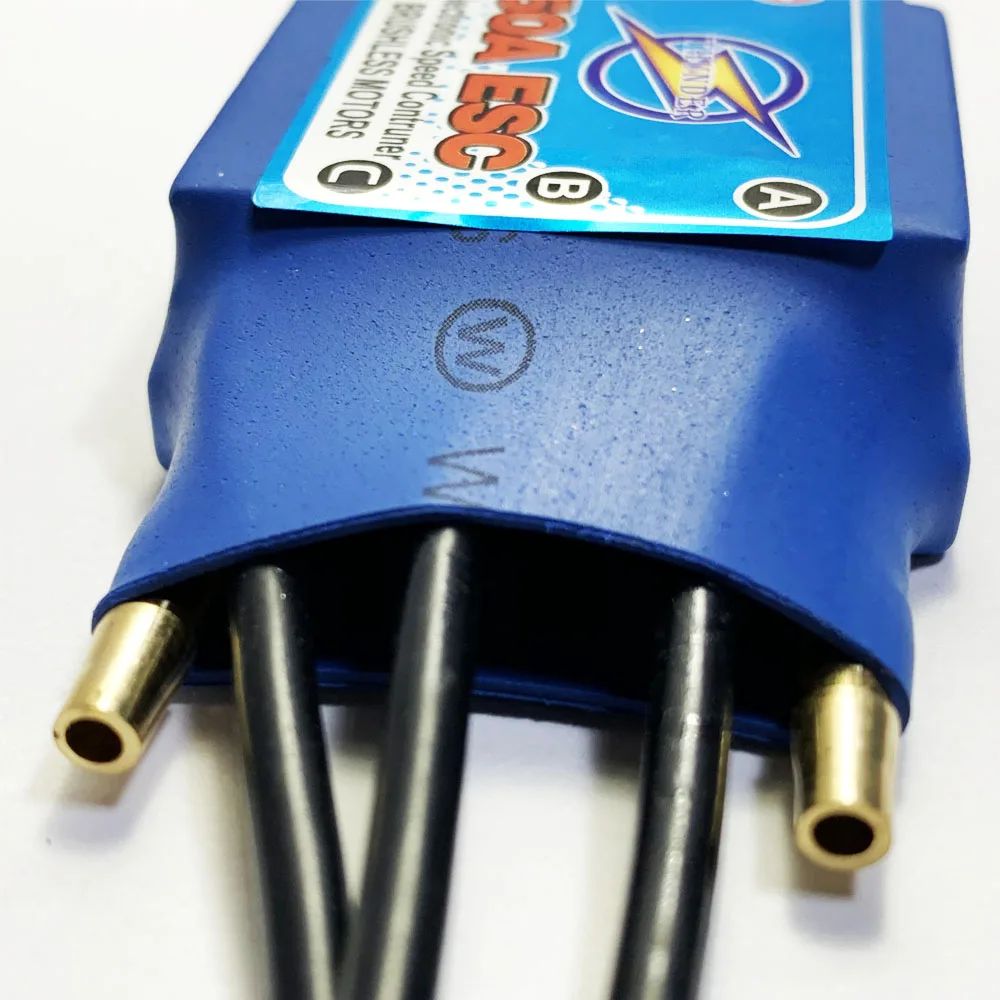 50A Швейцарский Бесщеточный Регулятор скорости для лодки ESC обратный корабль вперед/назад охладитель воды для RC лодки реактивный корабль запчасти