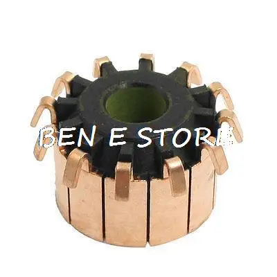 

10 x 21.5 x 12mm 12 Gear Tooth Copper Shell Electric Motor Commutator