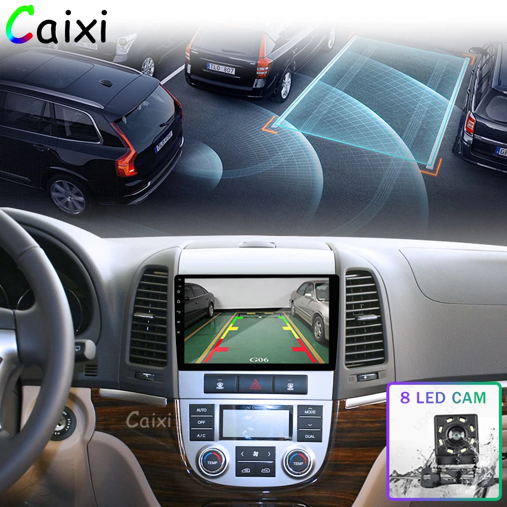 Cheap CAIXI  Android 8.1 Car Radio Multimedia Vdeo Player for Hyundai Santa  Fe 2 2006-2012 2 Din  Navitei GPS navigation Dvd Player 11