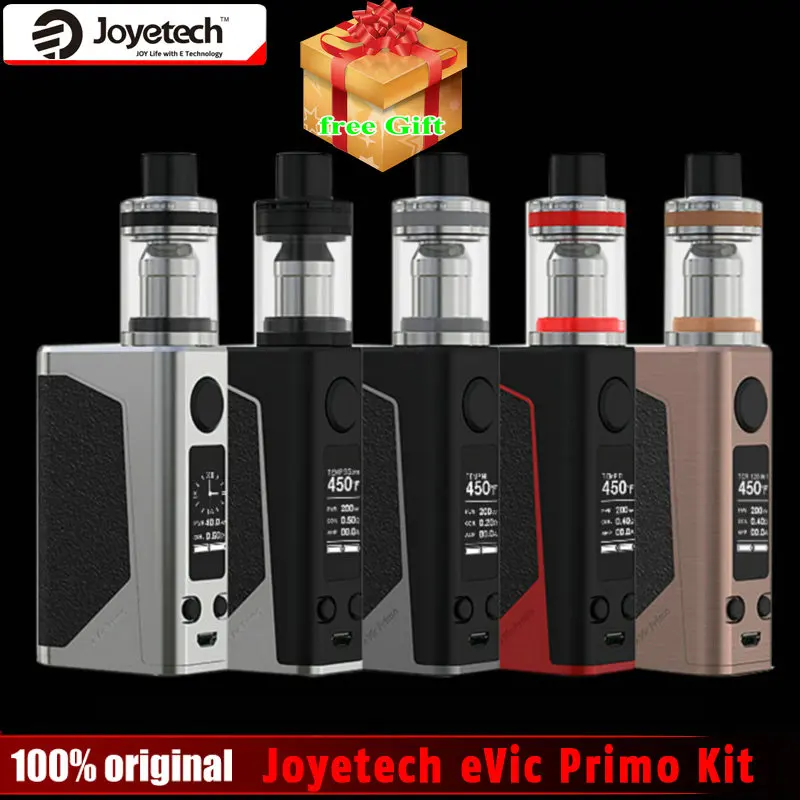 

100% Original 200W Joyetech eVic Primo Kit with UNIMAX 25 Atomizer 5ml and 18650 Mod Box vs Evic Primo TC Box Mod 200W