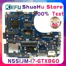 KEFU N551JM For ASUS G551JM N551JW N551JX N551JQ G551JK N551JK I7-4710HQ laptop motherboard tested 100% work original mainboard KEFU N551JM For ASUS G551JM N551JW N551JX N551JQ G551JK N551JK I7-4710HQ laptop motherboard tested 100% work original mainboard