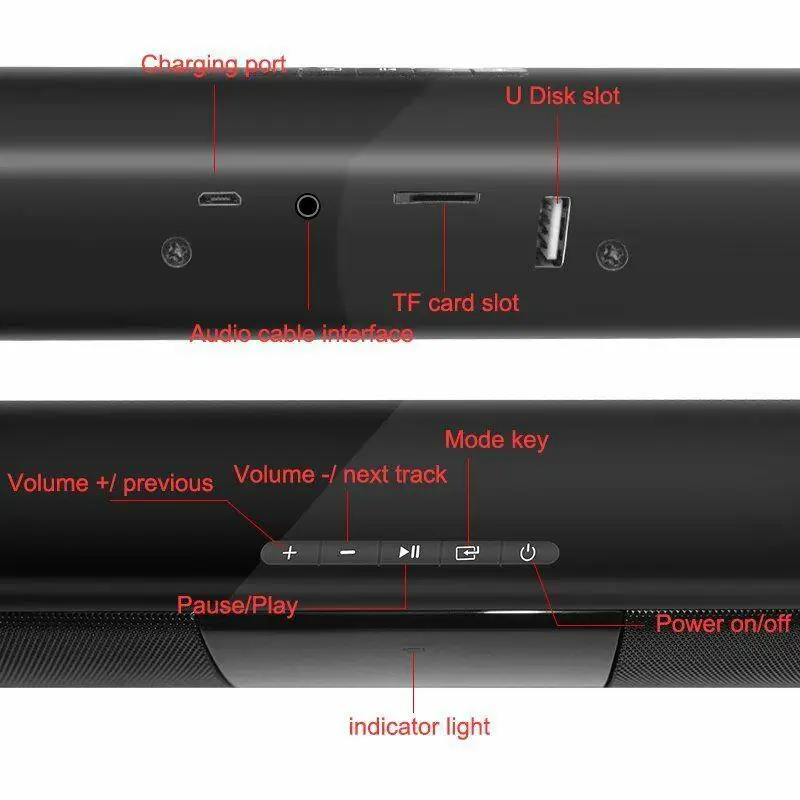 BEESCLOVER домашний кинотеатр Soundbar, сабвуфер беспроводная звуковая панель с Bluetooth акустическая система беспроводная звуковая панель с Bluetooth r25