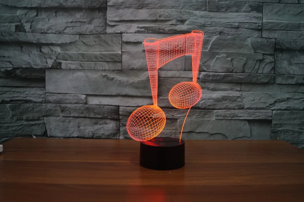 Musical Note LED 3D Lamp