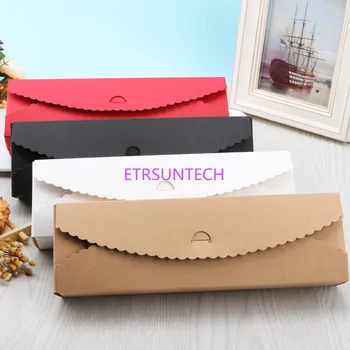 

200pcs/lot 23x7x4cm Cardboard Box Packaging Kraft Paper gift Box Jewelry Cake Gift biscuits carton box cookies packaging