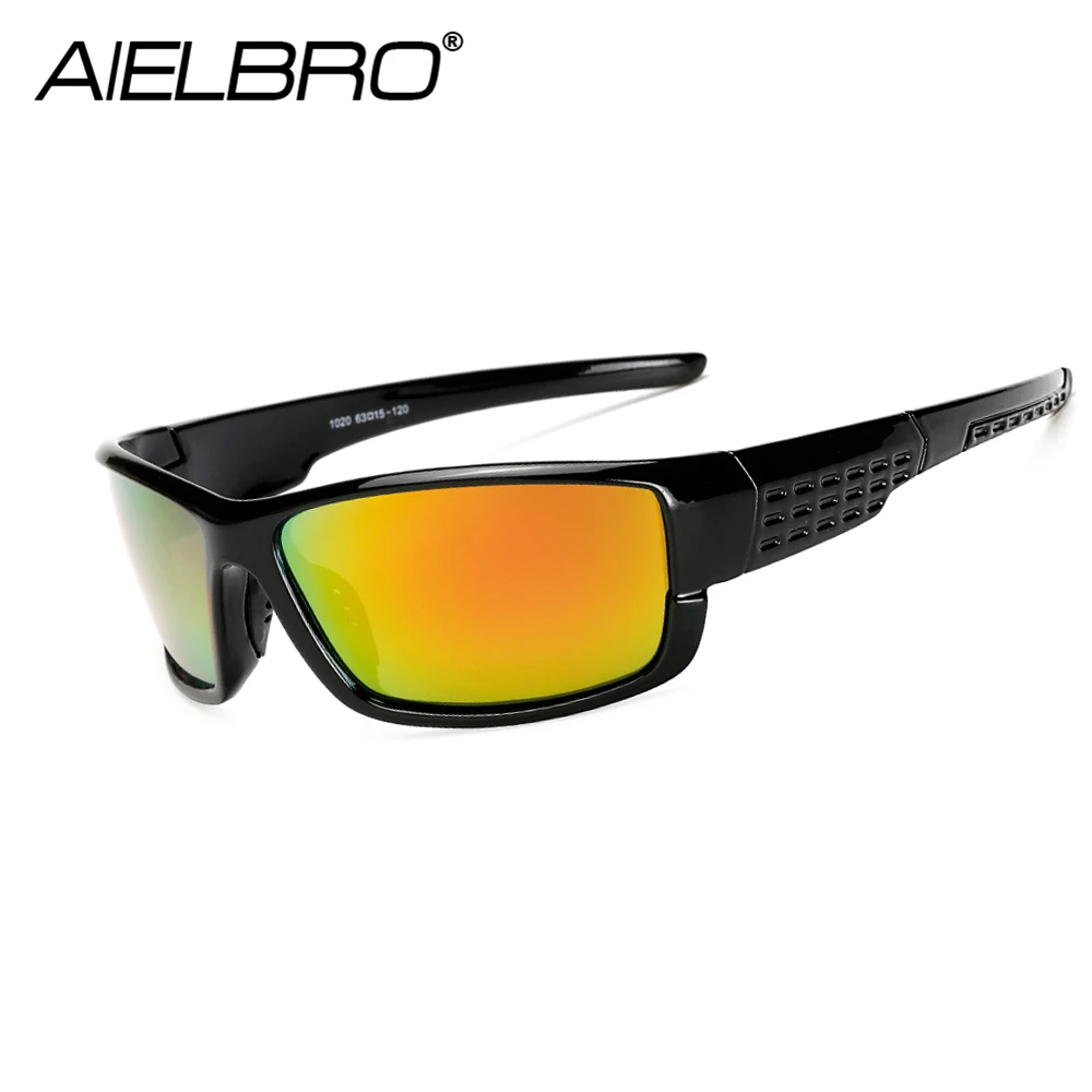 

AIELBRO Polarized Sunglasses Men UV400 Brand Designer Sun Glasses Square Coating Black Fishing Driving Eyewear Goggle Oculos