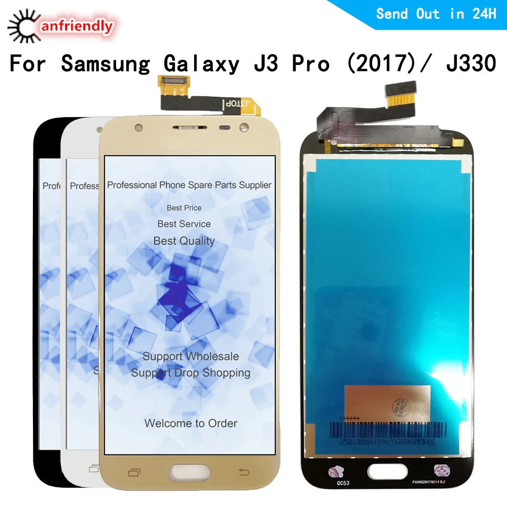 5 0 For Samsung Galaxy J3 17 J330 J330f J330g Ds J3 Pro J3pro 17 Lcd Display Touch Panel Screen Digitizer Frame Assembly Mobile Phone Lcd Screens Aliexpress