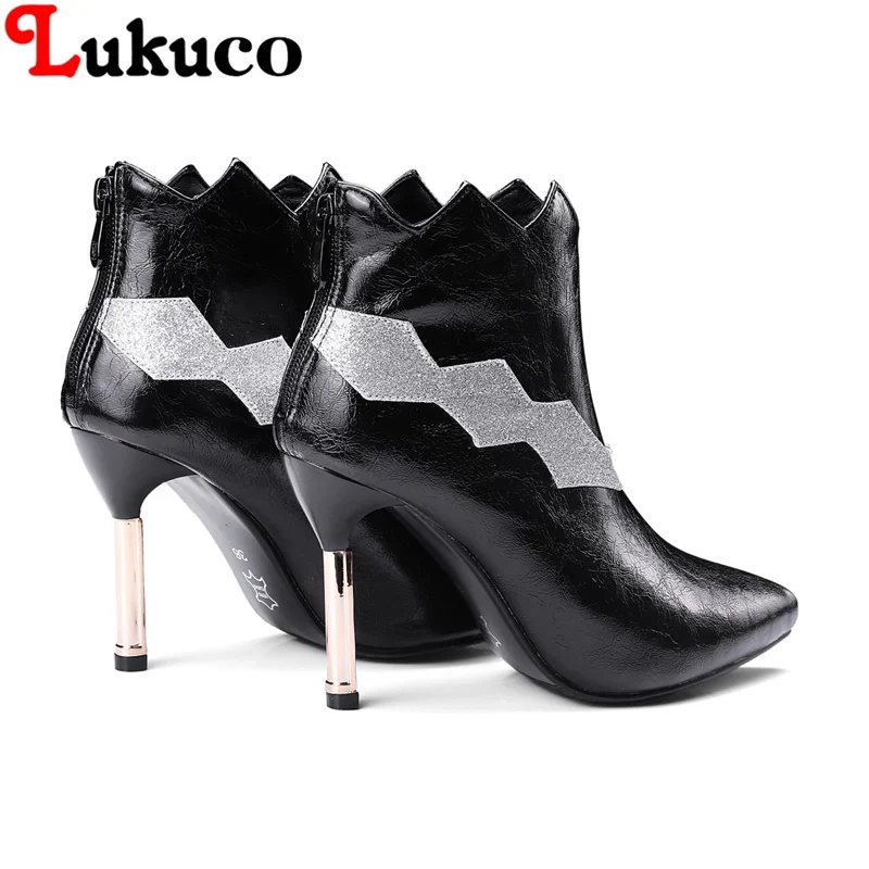 

2018 MIX-COLOR lady ankle boots large CN size 36 37 38 39 40 41 42 43 high heel design women Boots real pictures free shipping
