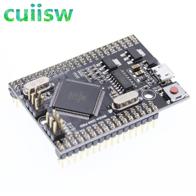 Cuiisw Mega 2560 PRO MINI 5V(встраивание) CH340G ATmega2560-16AU с наконечниками, совместимыми с arduino Mega 2560