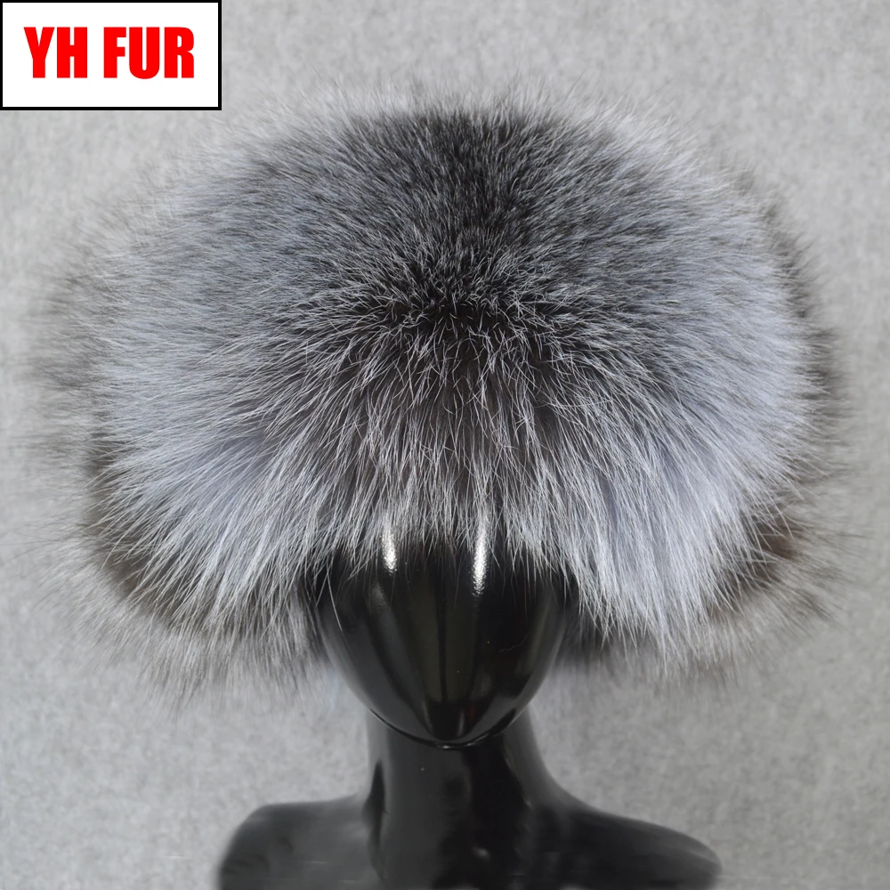 

Windproof 100% Natural Real Fox Fur Bomber Hat Russia Winter Warm Soft Fluffy Real Fox Fur Cap Men Quality Genuine Leather Hats