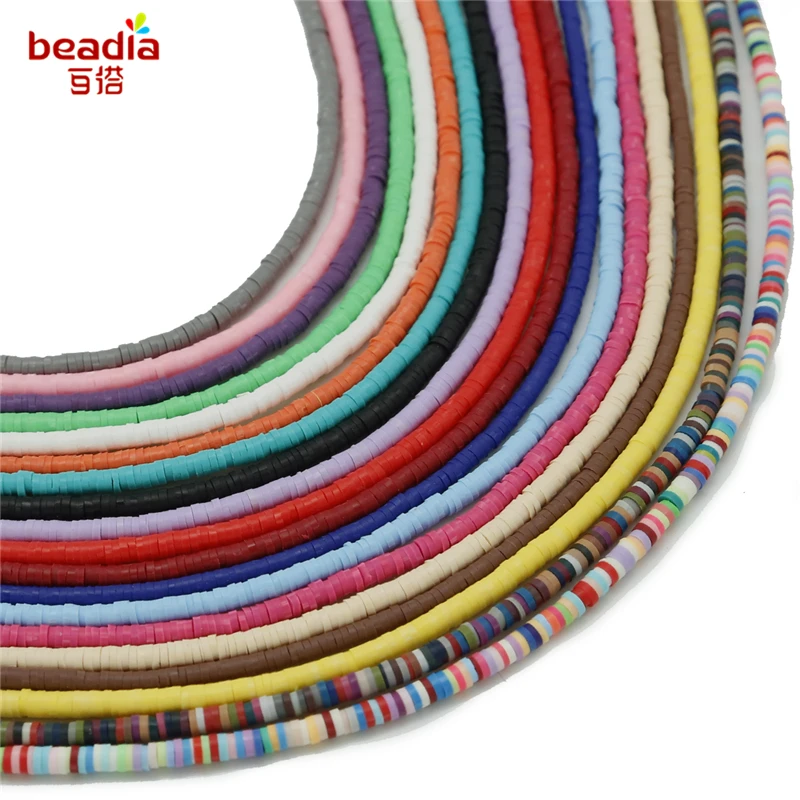 

45cm/Strip(About 400) Diameter 3/4/5/6mm*thickness Of About 1mm Pore Diameter Of About 1mm Soft Ceramic Chip Beads Jewelry Craft
