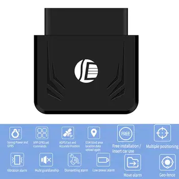 

Car OBD GPS Tracker OBD GPS Tracker Car OBD2 Tracker Real Time Locator With SOS Alarm Geo-fence, Free Charging, Plug And Play