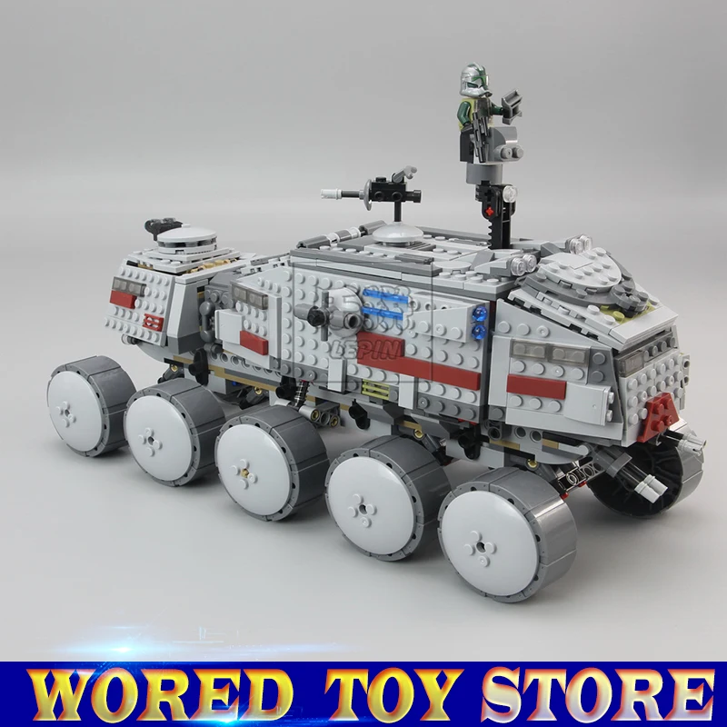 

Lepin 933Pcs Star set Wars Clone Turbo Tank 75151 Building Blocks Compatible with legoed 75151 Toy 05031 toys for children Gift