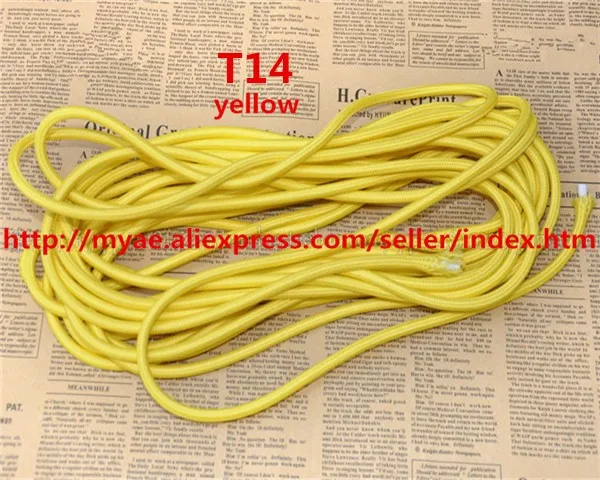 100M  a lot of VDE certified 20.75 retro textile woven mesh DIY cable wire and the color cable electrique (25)