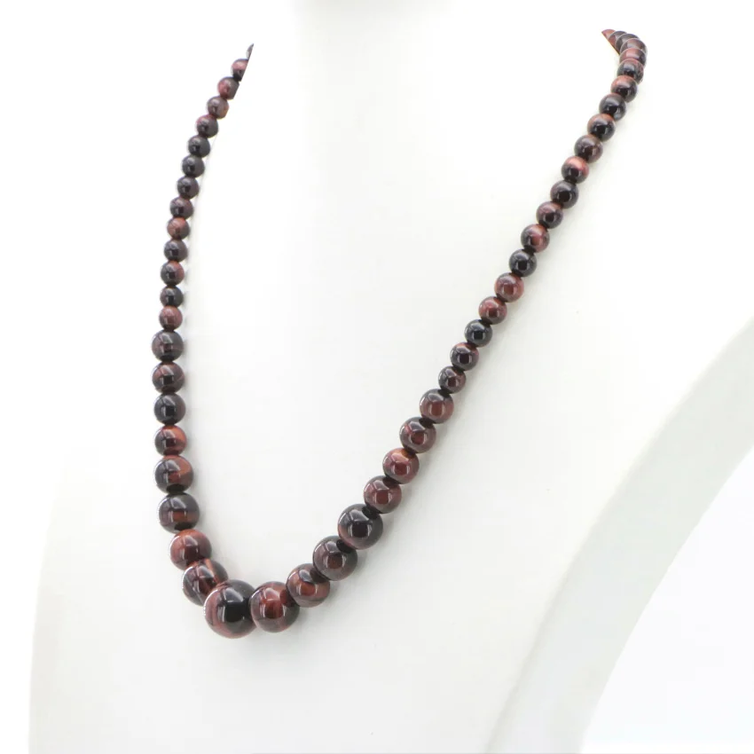 3 Natural red tiger stone necklace Jasper (4)