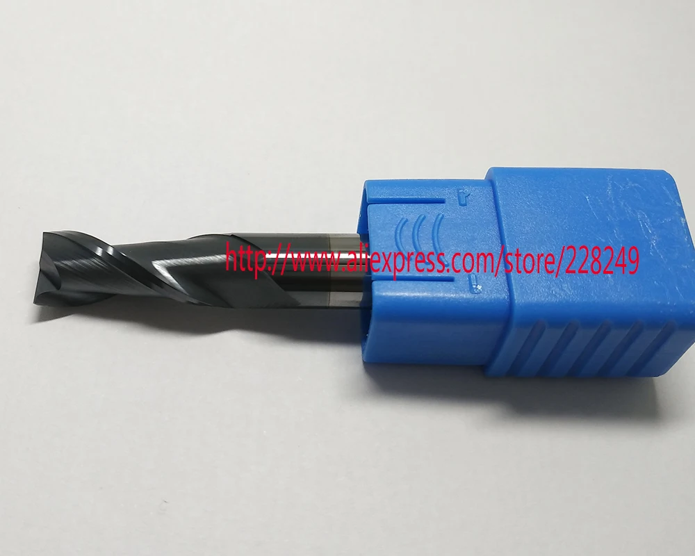 

1pc D12*D12*30*75 HRC60 2 Flutes Flat Square Tungsten Solide Carbide End Mills For CNC milling cutter