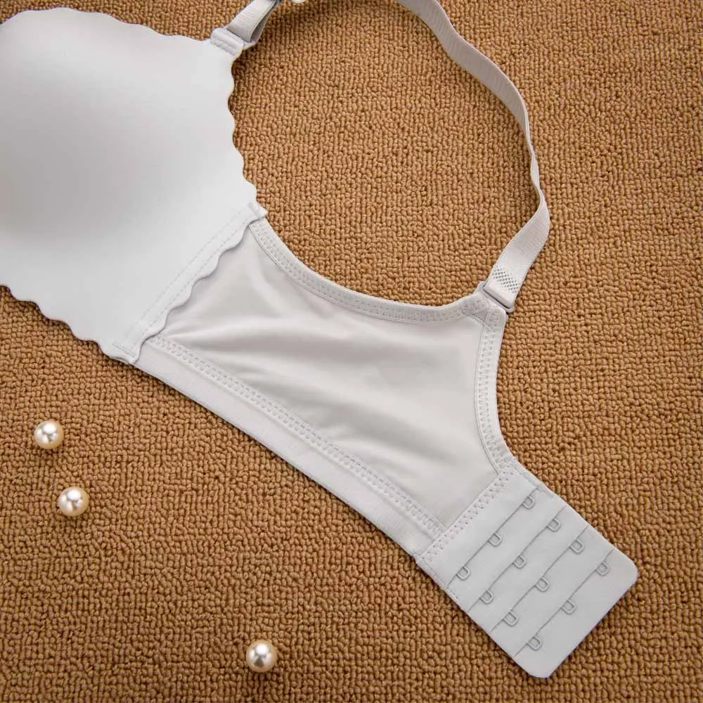 Ladies Padded Push Up Bras Gather Brassiere Unlined Wireless Seamless Bra for Women 30-40 A B C D cups Ladies Padded Push Up Bras Gather Brassiere Unlined Wireless Seamless Bra for Women 30-40 A B C D cups