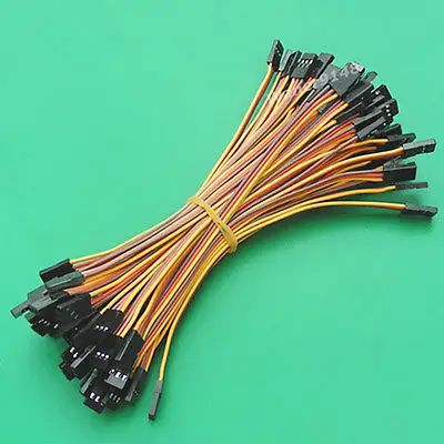 

50 x 3Pin 15cm Male to Male Quadcopter Servo Cable Extension Lead 22awg Wire