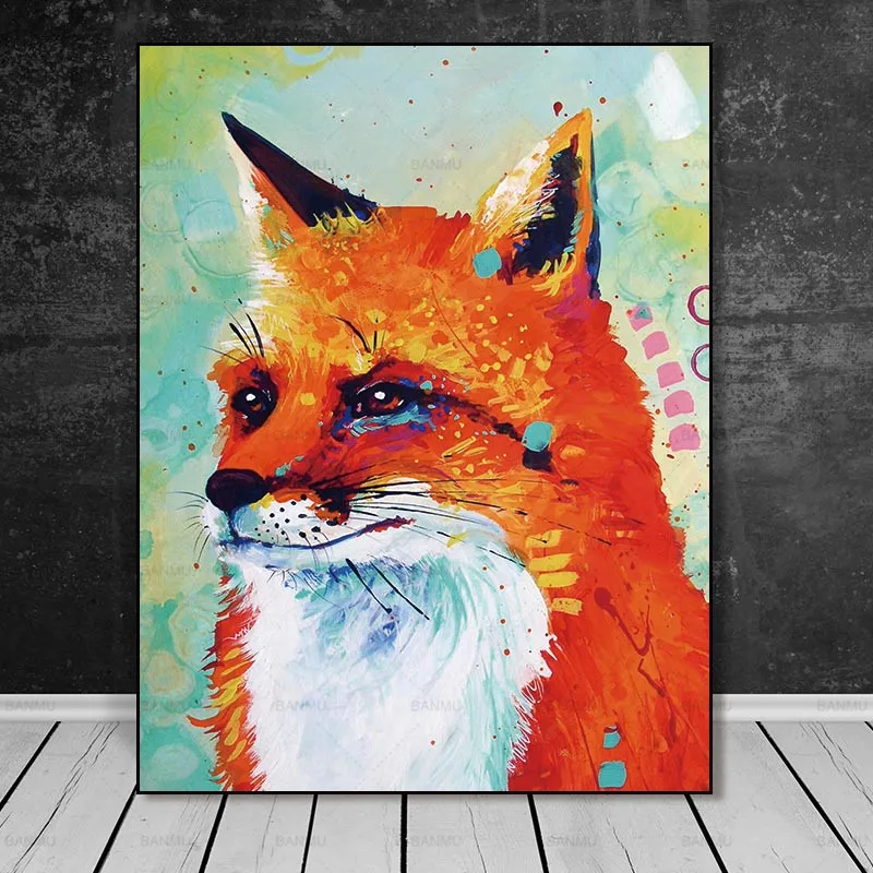 Picture Canvas painting animal poster wall art home Decorative prints art wall Abstract painting wall pictures for living room