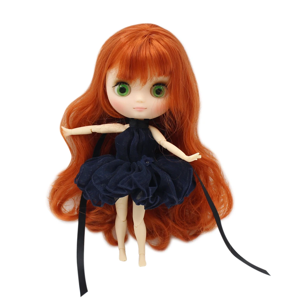 Средняя 1/8 blyth 20 см Высокая Кукла Обнаженная матовое лицо зеленые глаза шарнирные игрушки для тела подарок с жестами № 1207