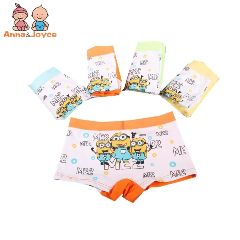 4Pcs/lot Kids Boys Boxer Children Underpants Male Cotton Baby Underwear Childrens Boxer suit 2--10 years