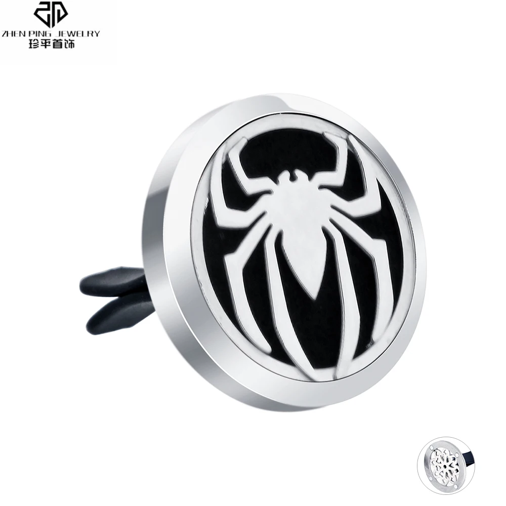 

New Aromatherapy Perfume Diffuser Essential Oil Car Diffuser Locket Vent Clip Stainless Steel Magnetic Locket