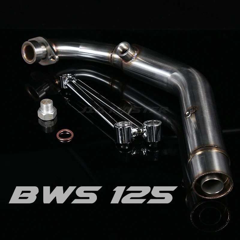Средняя выхлопная труба мотоцикла глушитель Соединительная труба средняя секция переходная труба для Yamaha BWS 125 150 ZUMA125 YW125 cygnus x SMAX