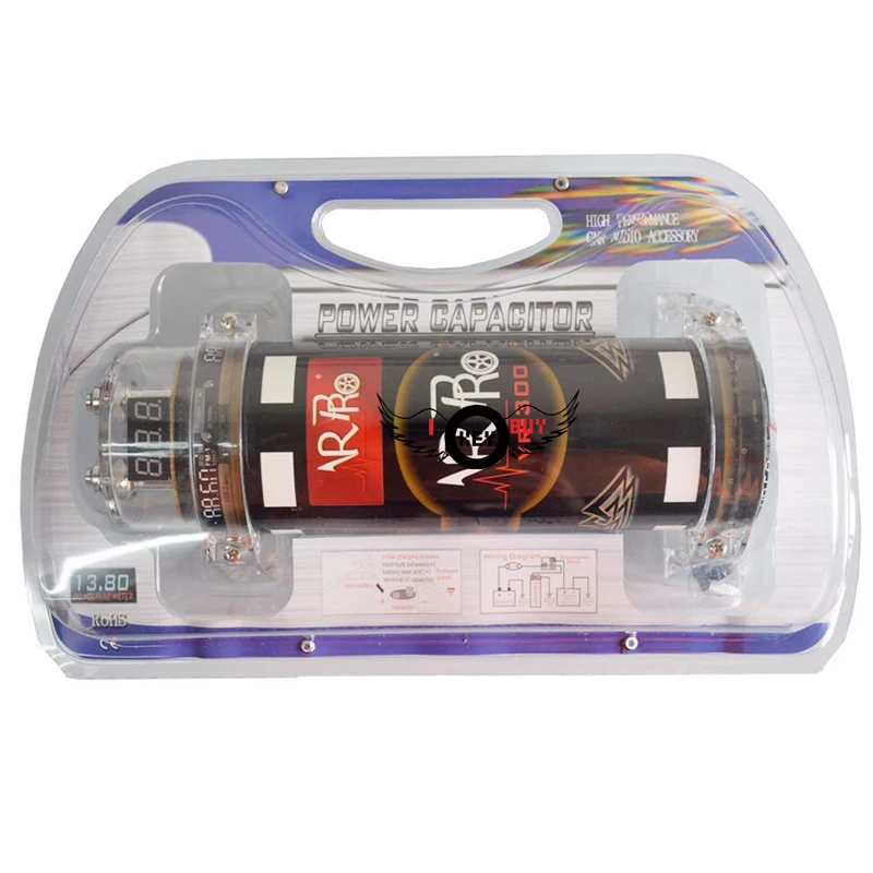 

I Key Buy 3.0 Farad Car Capacitor LED Voltage Display Power Hybrid Digital Capacitors Black